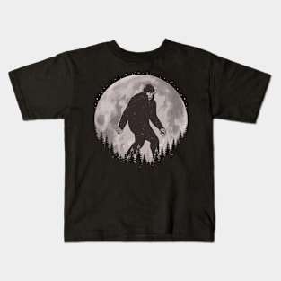 Bigfoot Moon Kids T-Shirt